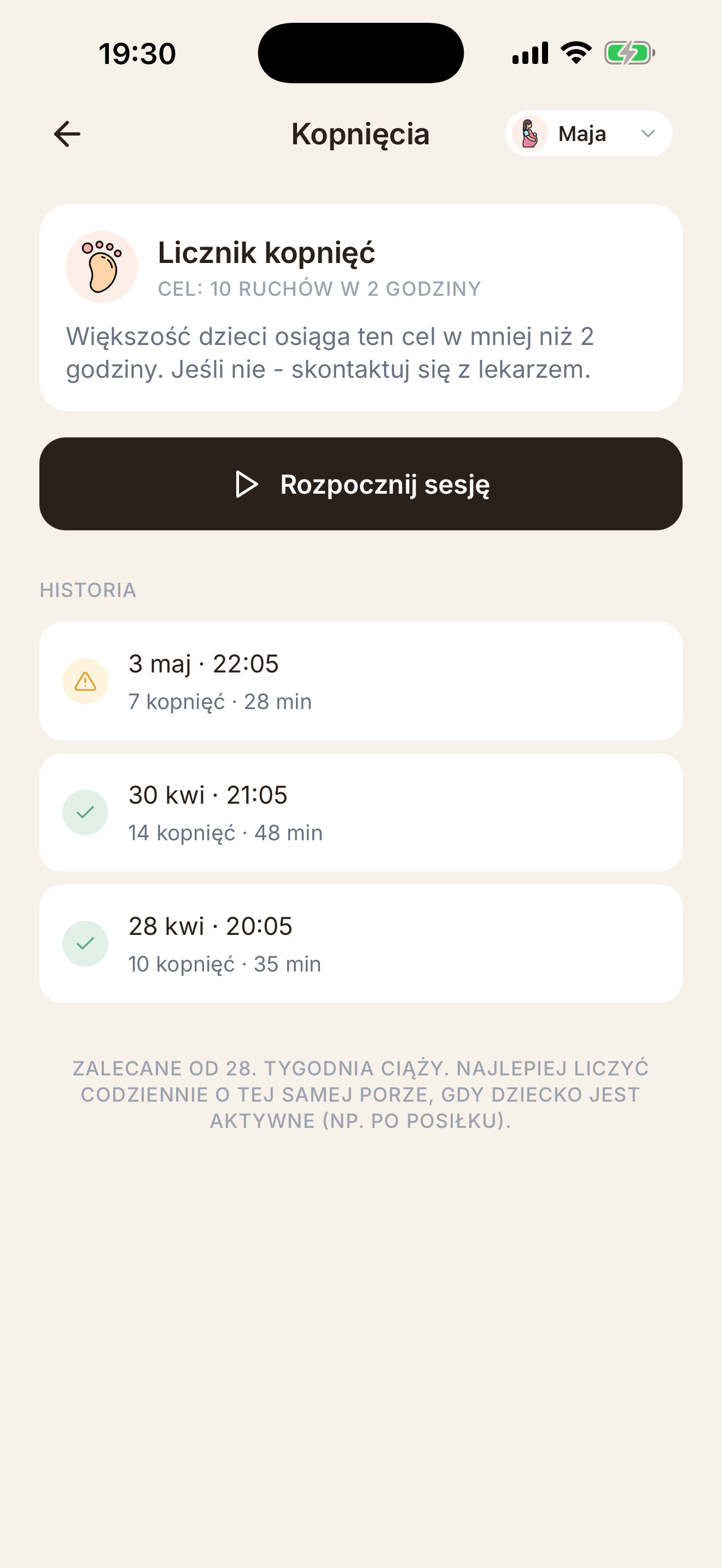 Licznik kopnięć
